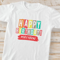 Happy Birthday Modern Playful Fun Einfache Begrüßu