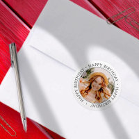 Happy Birthday Modern Simple Custom Foto