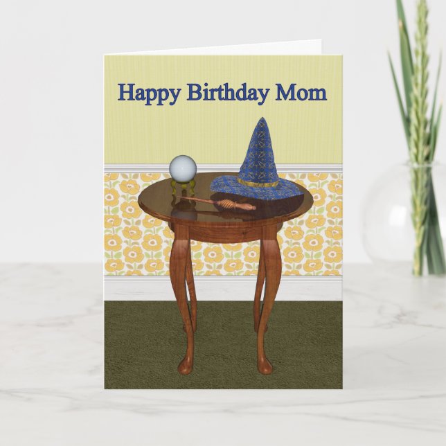Happy Birthday Mom Pagan Greeting Card Karte (Vorderseite)