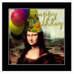 Happy Birthday Mona Lisa Freistehende Fotoskulptur<br><div class="desc">Mona Lisa ist bereit, mit Party Hut und Ballons zu feiern! ... ... ... ..Eine Neubearbeitung der Kunst von Leonardo da Vinci. (Mona Lisa)... ... ... ..Im *Spoofing The Arts* Store finden Sie Reedits (meist Parodie) berühmter Kunstwerke. Wenn Sie mehr sehen möchten, klicken Sie bitte auf - SPOFINGTHEARTS - in...</div>