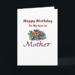 Happy Birthday Mother BL Card Karte<br><div class="desc">Christliche Geburtstagskarte für Mutter!   Enthält Bibelverse und -Text im Inneren.</div>