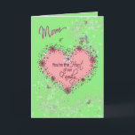 HAPPY BIRTHDAY MOTHER - HEART OF THE FAMILY KARTE<br><div class="desc">MACHEN SIE IHRE MAMA WIRKLICH BESONDERS MIT DIESER SCHNELLEN LICHT UND HÜBSCHEN KARTE MIT IMITATEN UND BLUME. SIE WIRD SICH freuen,  DASS SIE DAS HERZEN DER ZUHAUSE IST.</div>