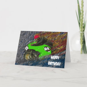 HAPPY BIRTHDAY MOTORRAD MOTO KARTE
