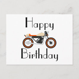 Happy Birthday Motorrad Postcard Postkarte