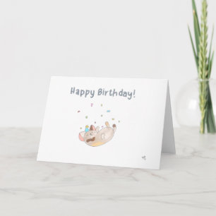 Happy Birthday Mouse Card Dankeskarte