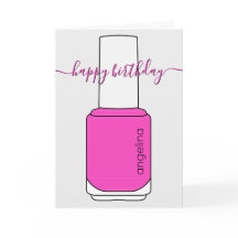 Happy Birthday Nail polish art
