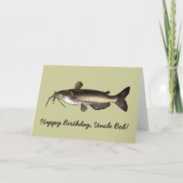 Happy Birthday Name Customizable Catfish Karte