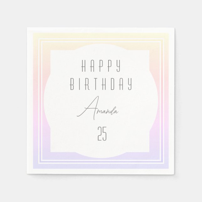 Happy Birthday Napkins HAMbyWG Serviette (Vorderseite)