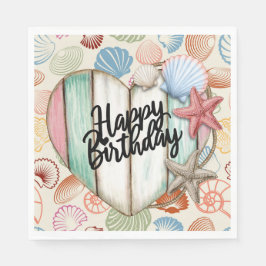 Happy Birthday Nautical Serviette