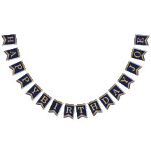 Happy Birthday Navy Blue Gold 3 Briefe Name Joe