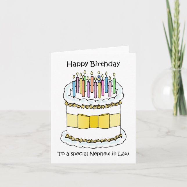 Happy Birthday Nephew im Jurastudium Karte (Vorderseite)