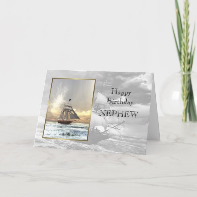 Happy Birthday Nephew Karte (Vorderseite)