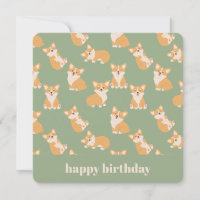 Happy Birthday Niedlich Corgi Muster für Hund Love