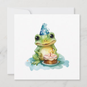 Happy Birthday Niedlich Frosch Einladung