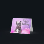 Happy Birthday Niedlich Funny French Bulldog Karte<br><div class="desc">Alles Gute zum Geburtstag!</div>