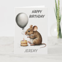 Happy Birthday Niedlich Mouse Personalisiert
