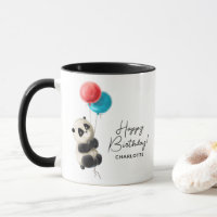 Happy Birthday Niedlich Panda Personalisierter Nam