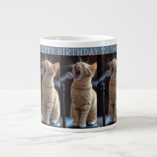 Happy Birthday Niedlich Singkatzen Jumbo-Tasse