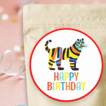 Happy Birthday Niedliche Tigerkatze