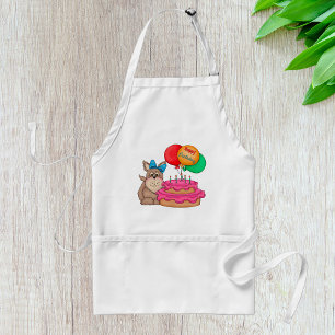 Happy Birthday Niedliche Welpe mit Balloons und Ku Schürze