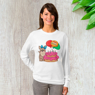 Happy Birthday Niedliche Welpe mit Balloons und Ku T-Shirt