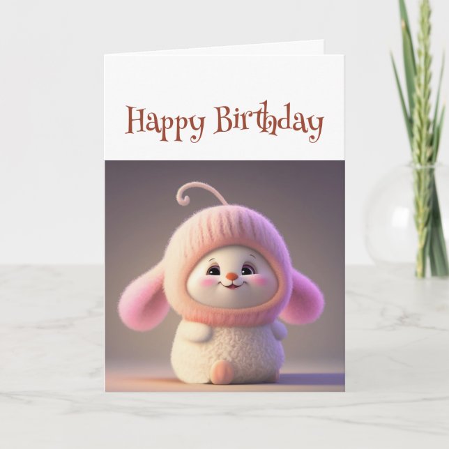 Happy Birthday Niedlicher Kleiner Münchkin-Ever Sp Karte (Vorderseite)