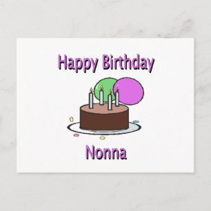 Happy Birthday Nonna Italian Oma Birthday Desi Postkarte