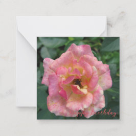 Happy Birthday Note Card Mitteilungskarte