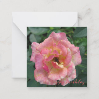 Happy Birthday Note Card Mitteilungskarte