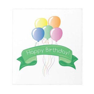 Happy Birthday Notizblock
