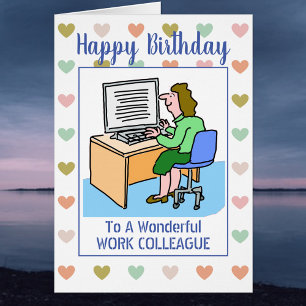 Happy Birthday Office Work Colleague