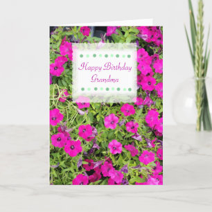 Happy Birthday Oma Custom Card Hübsche Blume Karte