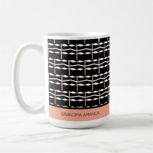 Happy Birthday Oma Ethnic African Art Pattern Kaffeetasse