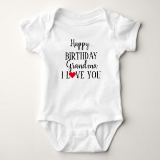 Happy Birthday Oma I Liebe You Baby Bodysuit Strampler