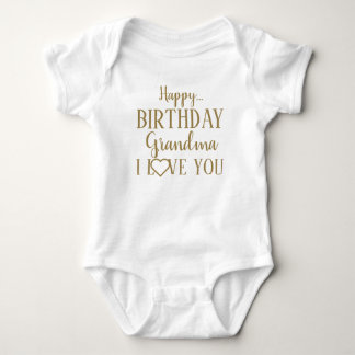 Happy Birthday Oma I Liebe You Baby Bodysuit Strampler