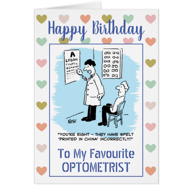 Happy Birthday Optometrist (Vorne)