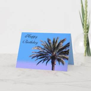 Happy Birthday Palm Tree Karte