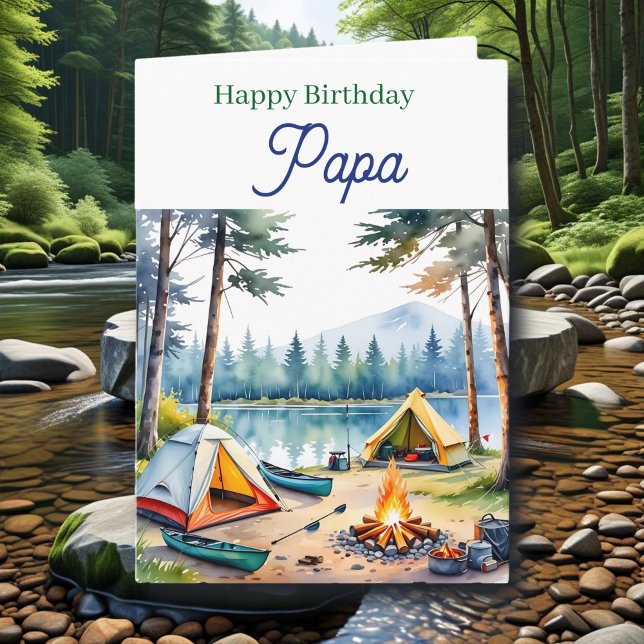 Happy Birthday Papa  | Fishing Tackle Box Karte (Von Creator hochgeladen)