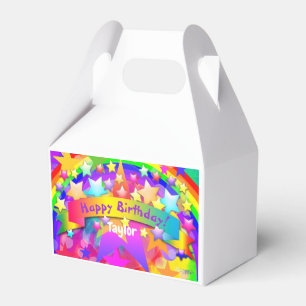 Happy Birthday Paper Bevorzugung BoxRainbow HAMbyW Geschenkschachtel