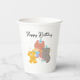Happy Birthday Paper Cup Pappbecher