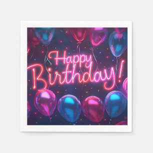 Happy Birthday Paper Napkin Serviette