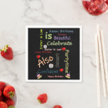 Happy Birthday Paper Napkins Sister für Recht Serviette<br><div class="desc">Paper Napkins</div>