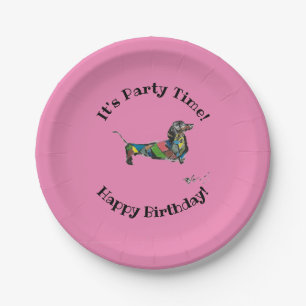 Happy Birthday Paper Teller mit Dackel