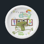Happy Birthday Paper Tellers Friends Family Frog Pappteller<br><div class="desc">Geschenkartikel und Party > Geschenke > Geschirr > Geschirr > Geschirr > Geschirr und Party Teller Hochzeiten > Dekor und Party > Dekoration > Tischbedienung und Dekoration > Teller</div>