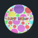 Happy Birthday Paper Tellers Friends Family Pappteller<br><div class="desc">Geschenkartikel und Party > Geschenke > Geschirr > Geschirr > Geschirr > Geschirr und Party Teller Hochzeiten > Dekor und Party > Dekoration > Tischbedienung und Dekoration > Teller</div>