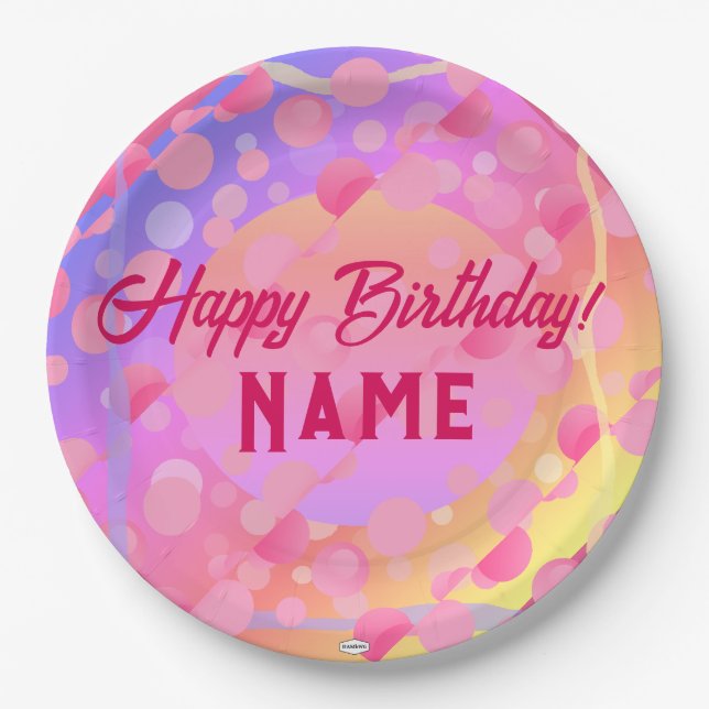 Happy Birthday Paper Tellers HAMbyWG Pappteller (Vorderseite)