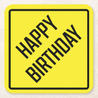 Happy Birthday Paper Untersetzer