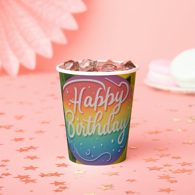 Happy Birthday Pappbecher (Insitu)