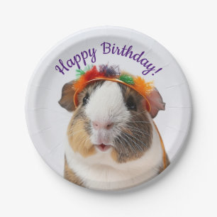 Happy Birthday - Party Animal Guinea Pig #2 Pappteller