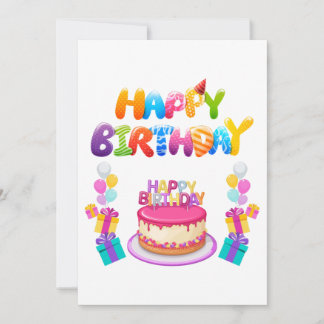 Happy Birthday Party Confetti Einladung